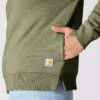 Kadınlar İçin Hafif Tencel Yarım Fermuarlı Pullover Sweatshirt