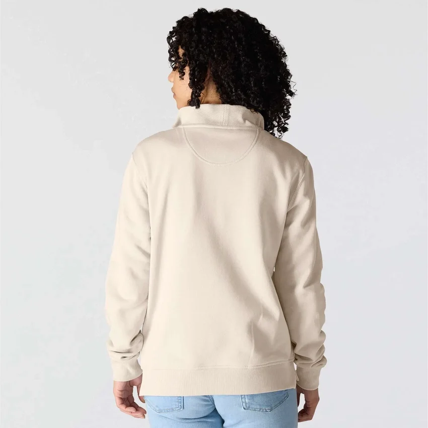 Kadınlar İçin Hafif Tencel Yarım Fermuarlı Pullover Sweatshirt