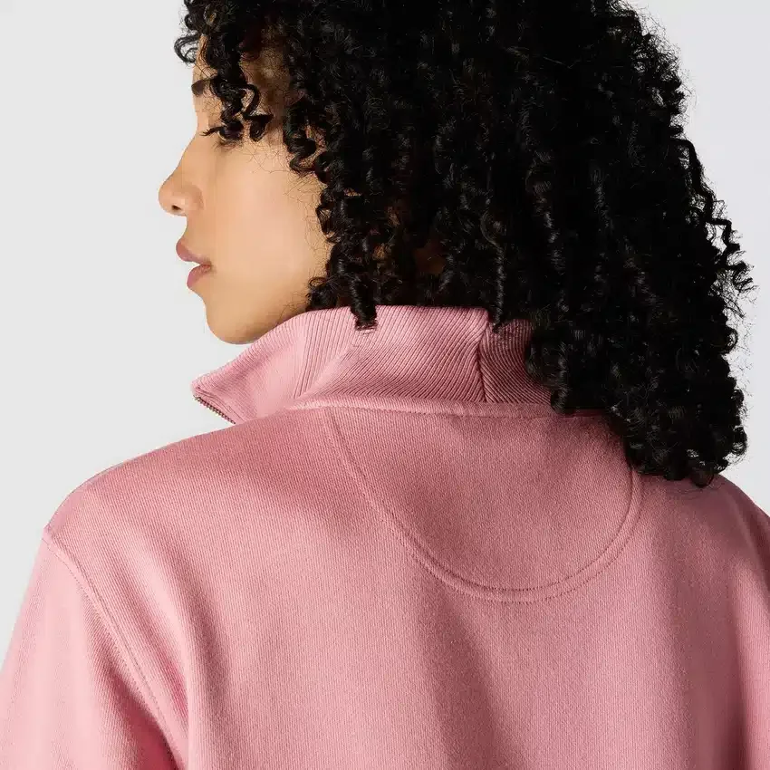 Kadınlar İçin Hafif Tencel Yarım Fermuarlı Pullover Sweatshirt