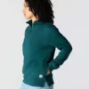 Kadınlar İçin Hafif Tencel Yarım Fermuarlı Pullover Sweatshirt