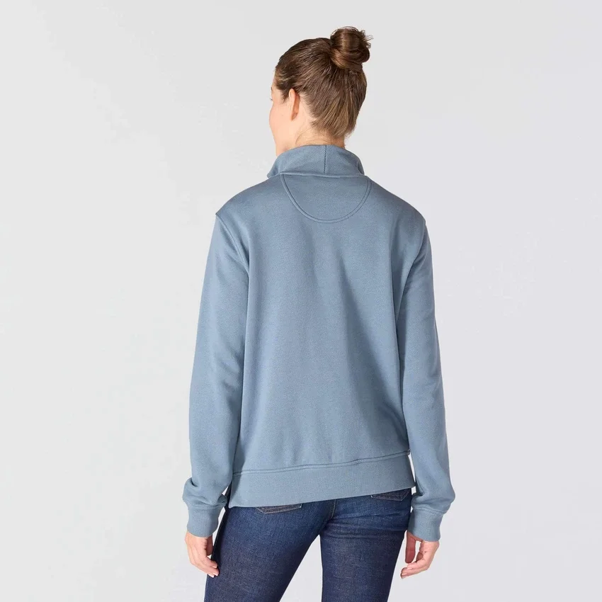 Kadınlar İçin Hafif Tencel Yarım Fermuarlı Pullover Sweatshirt