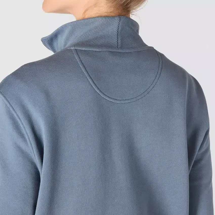 Kadınlar İçin Hafif Tencel Yarım Fermuarlı Pullover Sweatshirt
