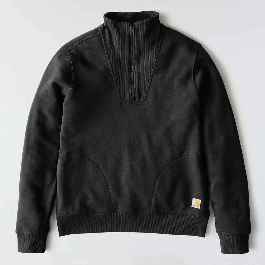 Kadınlar İçin Hafif Tencel Yarım Fermuarlı Pullover Sweatshirt