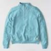 Kadınlar İçin Hafif Tencel Yarım Fermuarlı Pullover Sweatshirt