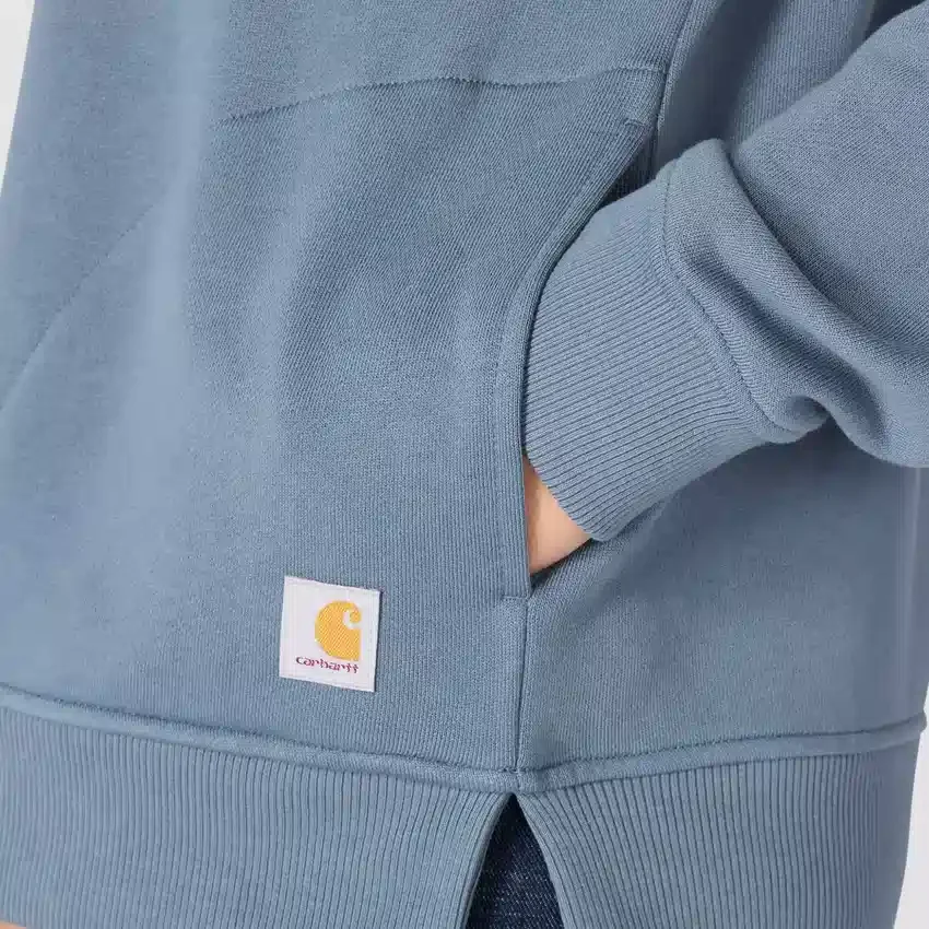 Kadınlar İçin Hafif Tencel Yarım Fermuarlı Pullover Sweatshirt