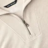 Kadınlar İçin Hafif Tencel Yarım Fermuarlı Pullover Sweatshirt