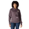 Kadınlar İçin İkonik Clarksburg Gevşek Kesim Polar Astarlı Logolu Kapüşonlu Sweatshirt
