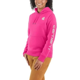 Kadınlar İçin İkonik Clarksburg Gevşek Kesim Polar Astarlı Logolu Kapüşonlu Sweatshirt