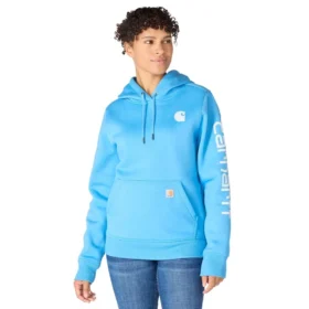 Kadınlar İçin İkonik Clarksburg Gevşek Kesim Polar Astarlı Logolu Kapüşonlu Sweatshirt