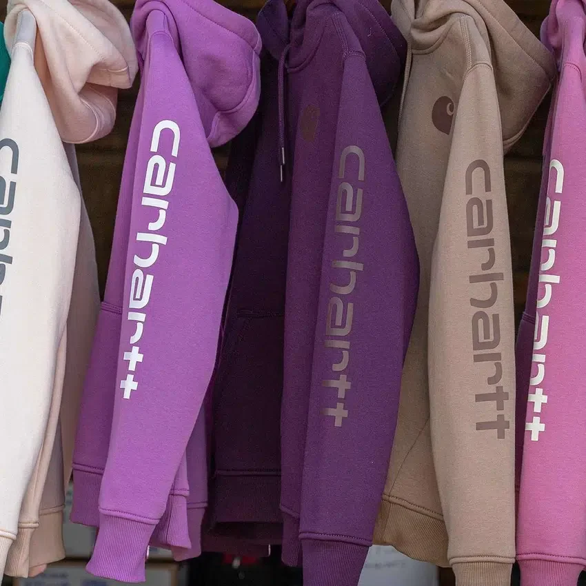 Kadınlar İçin İkonik Clarksburg Gevşek Kesim Polar Astarlı Logolu Kapüşonlu Sweatshirt