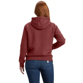 Kadınlar İçin İkonik Clarksburg Gevşek Kesim Polar Astarlı Logolu Kapüşonlu Sweatshirt