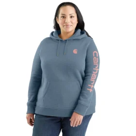Kadınlar İçin İkonik Clarksburg Gevşek Kesim Polar Astarlı Logolu Kapüşonlu Sweatshirt