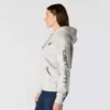 Kadınlar İçin İkonik Clarksburg Gevşek Kesim Polar Astarlı Logolu Kapüşonlu Sweatshirt