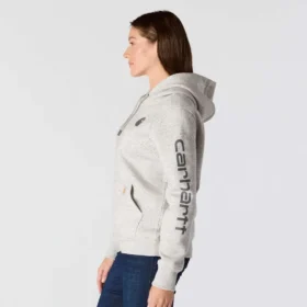 Kadınlar İçin İkonik Clarksburg Gevşek Kesim Polar Astarlı Logolu Kapüşonlu Sweatshirt