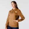 Kadınlar İçin İkonik Clarksburg Gevşek Kesim Polar Astarlı Logolu Kapüşonlu Sweatshirt