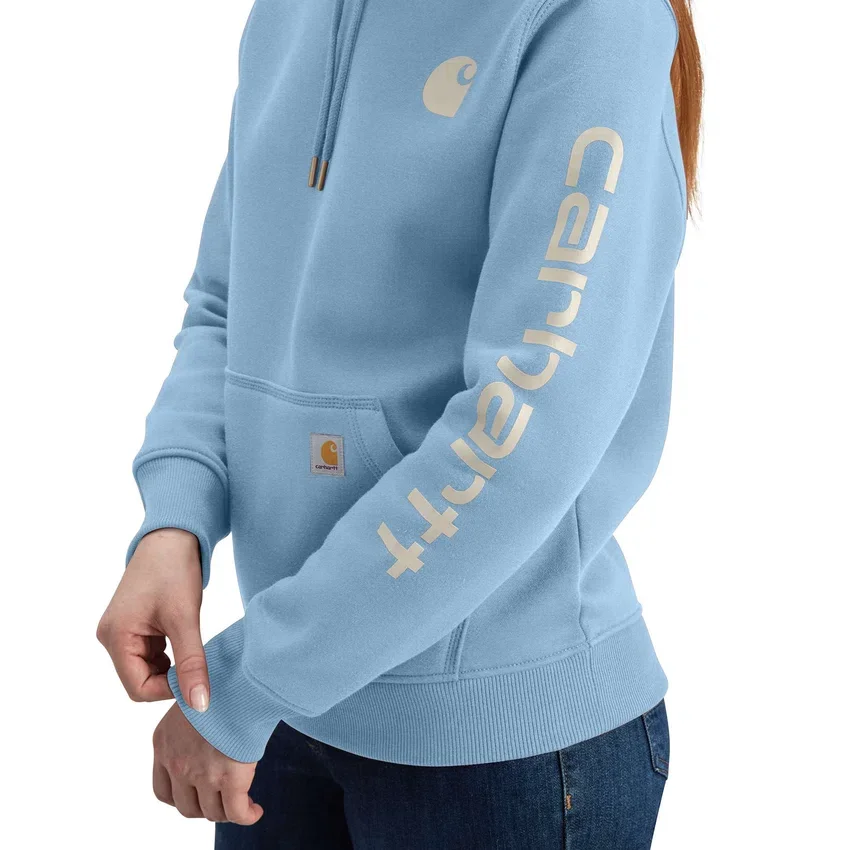 Kadınlar İçin İkonik Clarksburg Gevşek Kesim Polar Astarlı Logolu Kapüşonlu Sweatshirt
