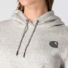 Kadınlar İçin İkonik Clarksburg Gevşek Kesim Polar Astarlı Logolu Kapüşonlu Sweatshirt