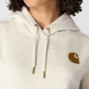 Kadınlar İçin İkonik Clarksburg Gevşek Kesim Polar Astarlı Logolu Kapüşonlu Sweatshirt