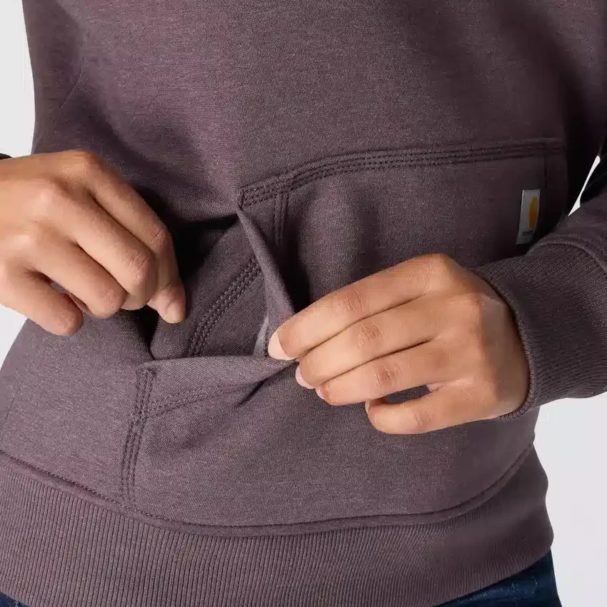 Kadınlar İçin İkonik Clarksburg Gevşek Kesim Polar Astarlı Logolu Kapüşonlu Sweatshirt