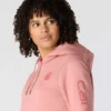 Kadınlar İçin İkonik Clarksburg Gevşek Kesim Polar Astarlı Logolu Kapüşonlu Sweatshirt