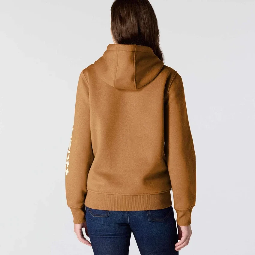 Kadınlar İçin İkonik Clarksburg Gevşek Kesim Polar Astarlı Logolu Kapüşonlu Sweatshirt
