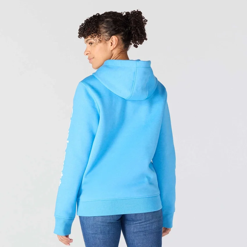 Kadınlar İçin İkonik Clarksburg Gevşek Kesim Polar Astarlı Logolu Kapüşonlu Sweatshirt