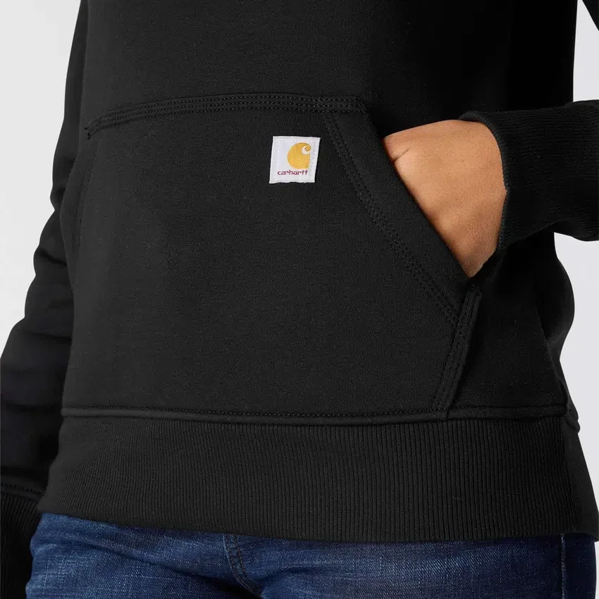 Kadınlar İçin İkonik Clarksburg Gevşek Kesim Polar Astarlı Logolu Kapüşonlu Sweatshirt