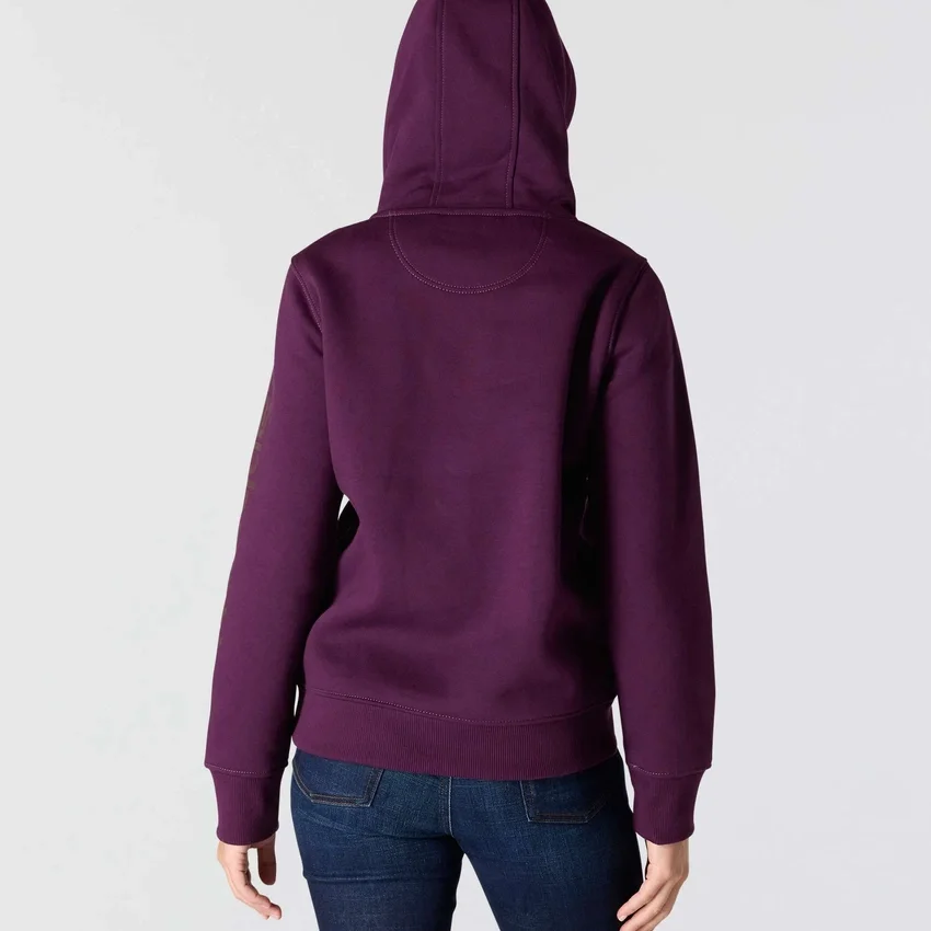 Kadınlar İçin İkonik Clarksburg Gevşek Kesim Polar Astarlı Logolu Kapüşonlu Sweatshirt