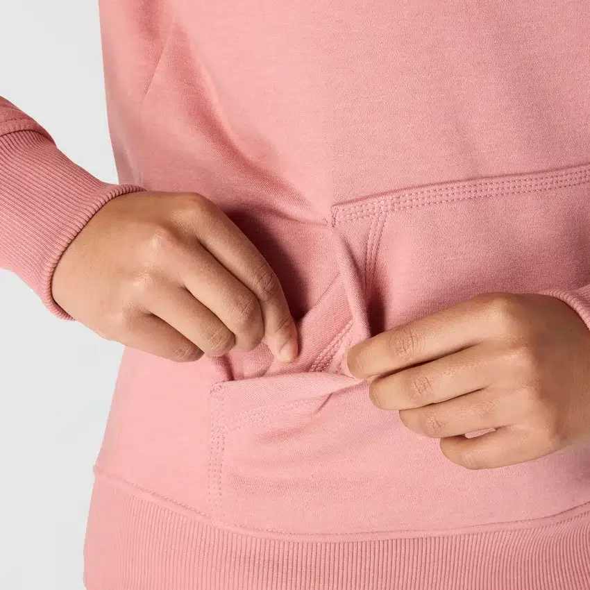 Kadınlar İçin İkonik Clarksburg Gevşek Kesim Polar Astarlı Logolu Kapüşonlu Sweatshirt