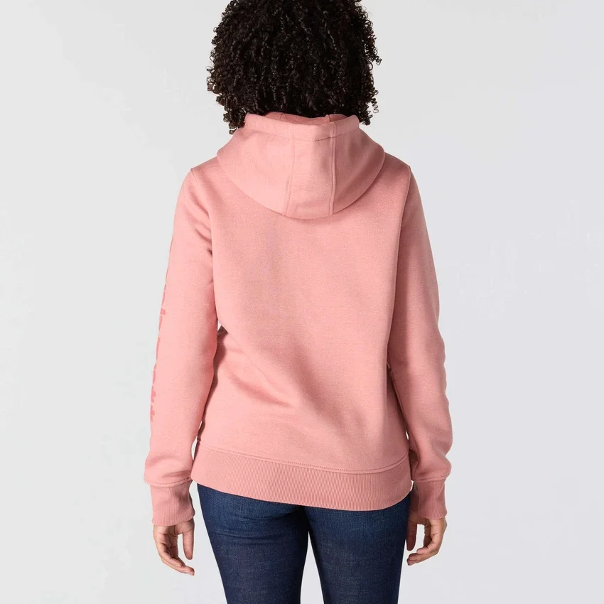 Kadınlar İçin İkonik Clarksburg Gevşek Kesim Polar Astarlı Logolu Kapüşonlu Sweatshirt