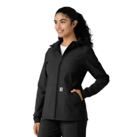 Kadınlar İçin Lamineli Polar Scrub Kapüşonlu Sweatshirt