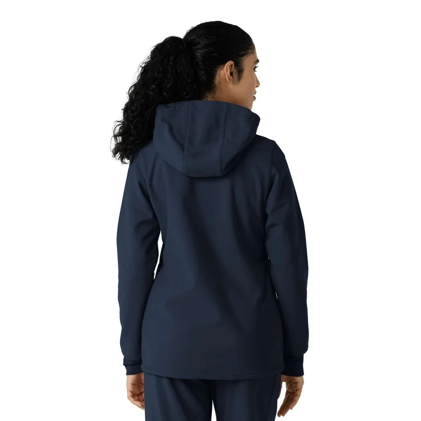 Kadınlar İçin Lamineli Polar Scrub Kapüşonlu Sweatshirt
