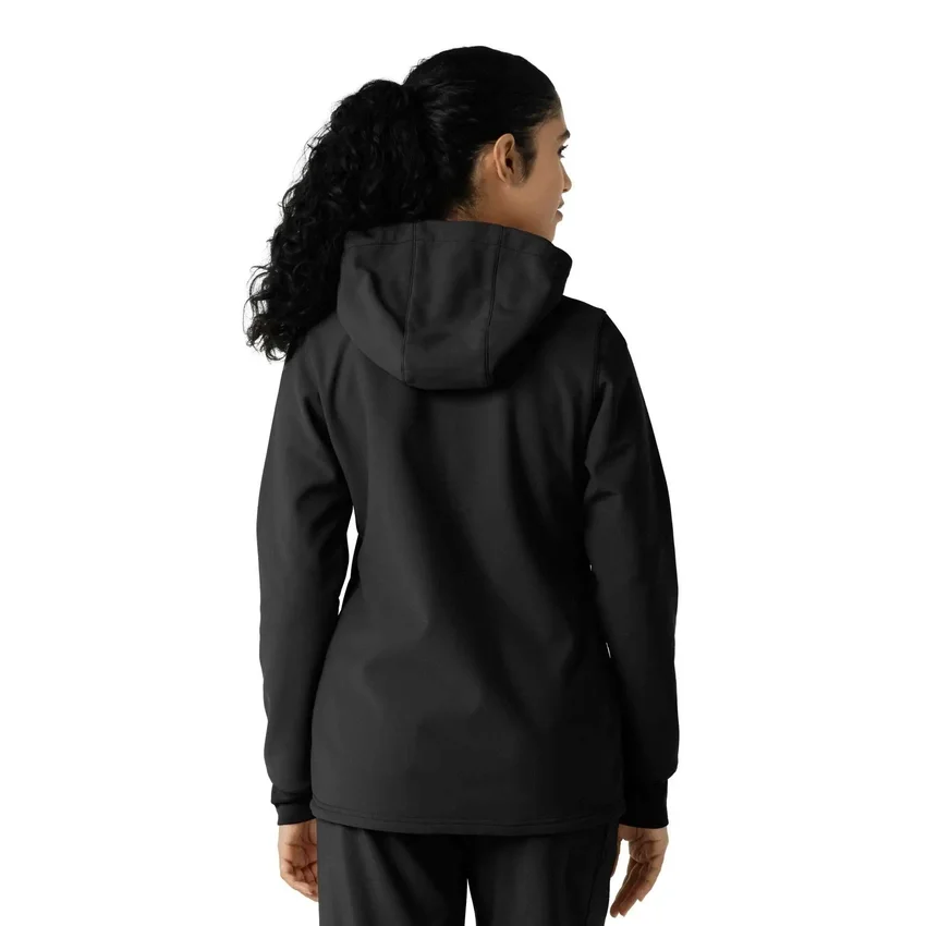 Kadınlar İçin Lamineli Polar Scrub Kapüşonlu Sweatshirt
