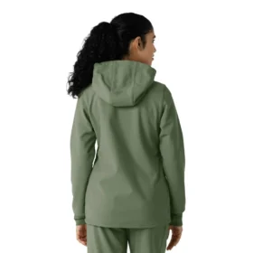 Kadınlar İçin Lamineli Polar Scrub Kapüşonlu Sweatshirt