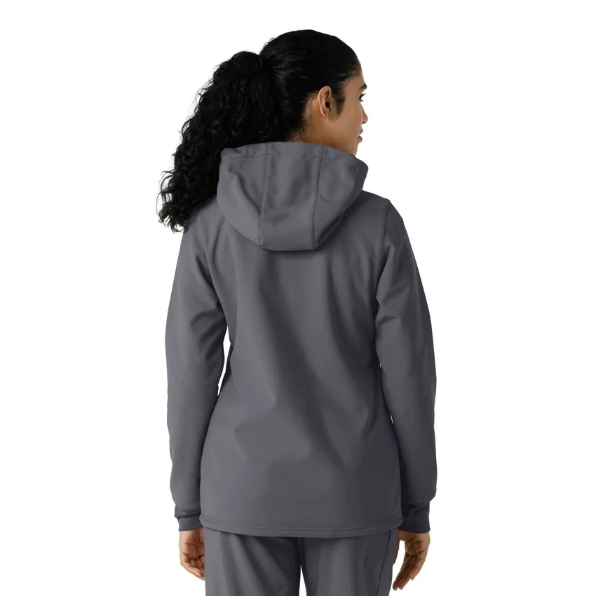 Kadınlar İçin Lamineli Polar Scrub Kapüşonlu Sweatshirt