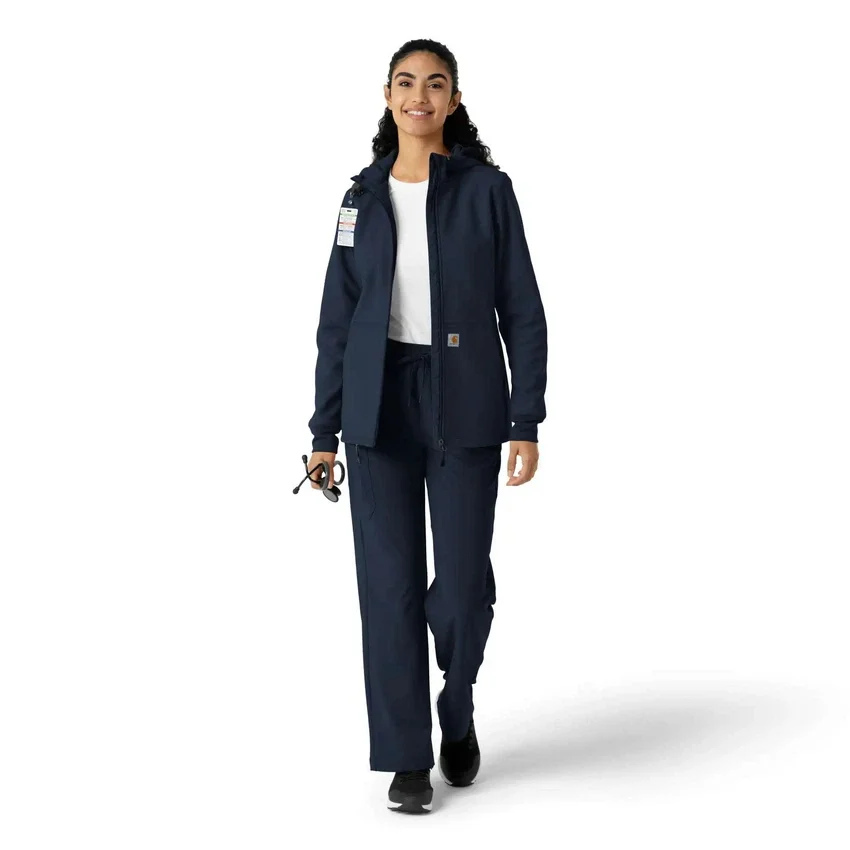 Kadınlar İçin Lamineli Polar Scrub Kapüşonlu Sweatshirt
