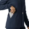 Kadınlar İçin Lamineli Polar Scrub Kapüşonlu Sweatshirt
