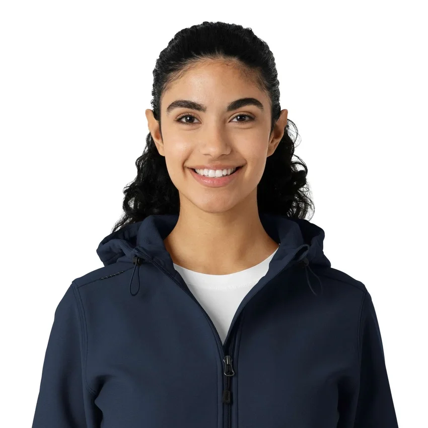 Kadınlar İçin Lamineli Polar Scrub Kapüşonlu Sweatshirt