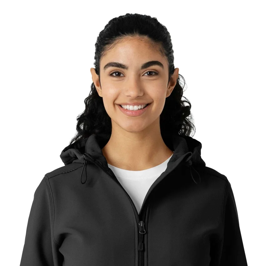 Kadınlar İçin Lamineli Polar Scrub Kapüşonlu Sweatshirt