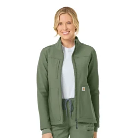 Kadınlar İçin Rugged Flex® Peak Bonded Fleece Scrub Ceket