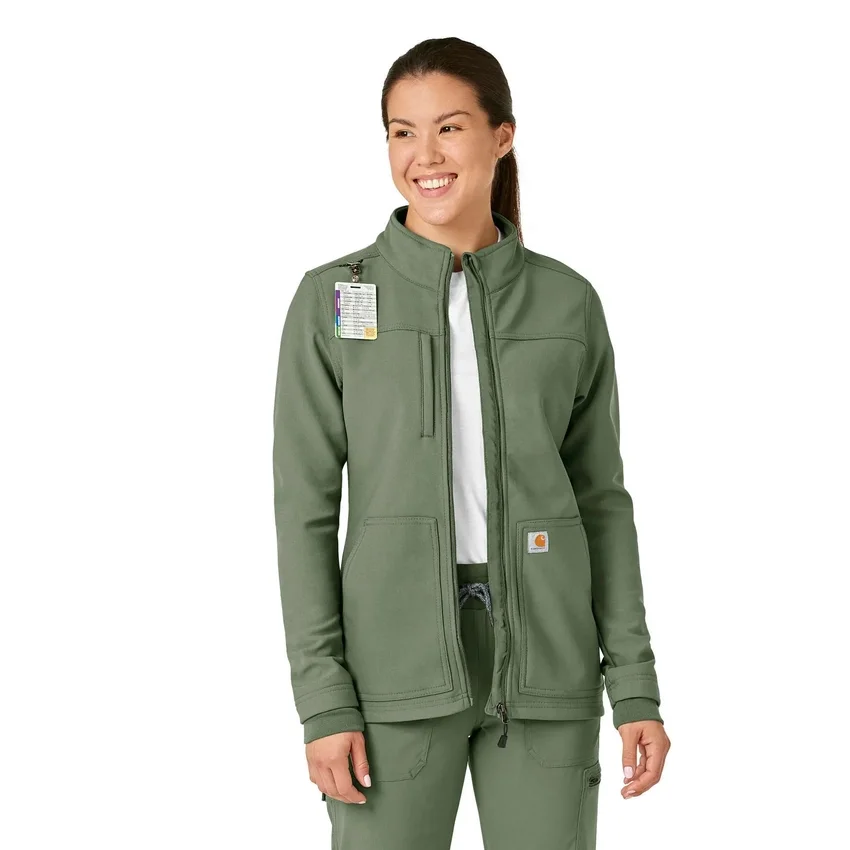 Kadınlar İçin Rugged Flex® Peak Bonded Fleece Scrub Ceket