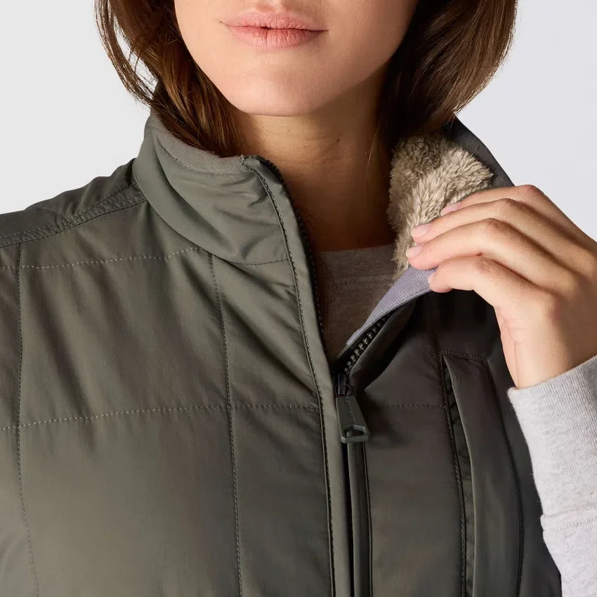 Kadınlar İçin Sherpa Astarlı, Yalıtımlı, Suya Dayanıklı Yelek - Rain Defender Yelek