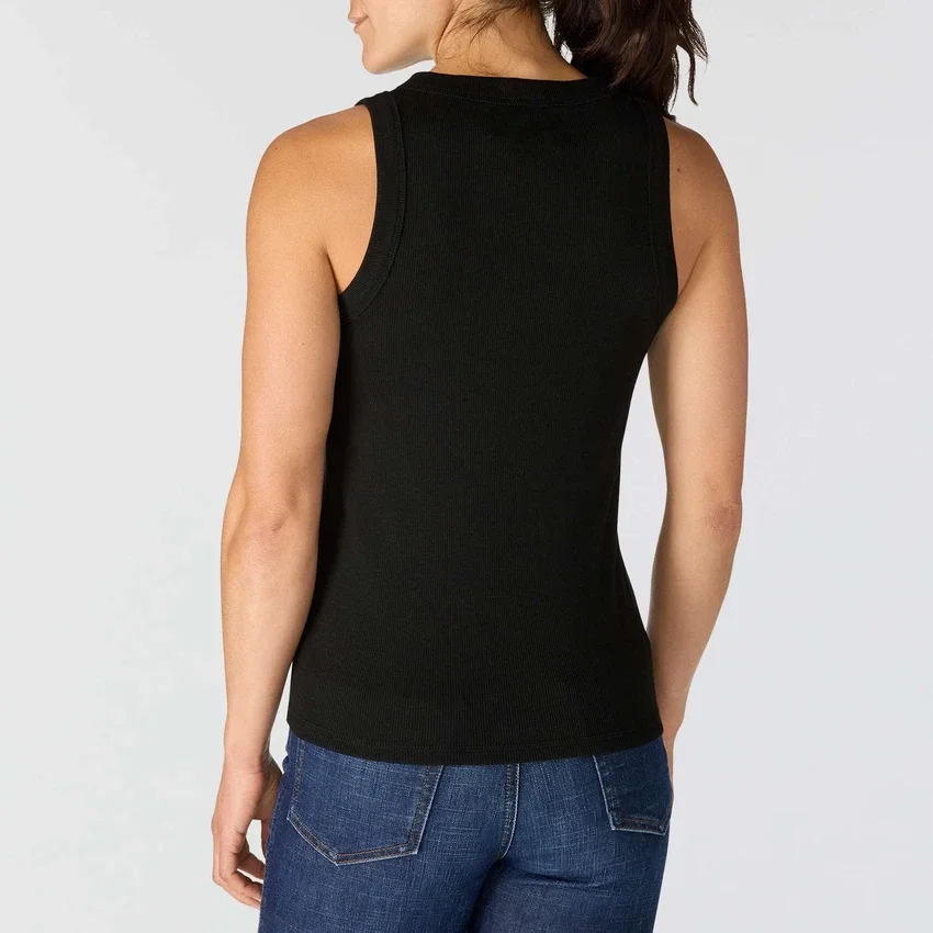 Kadınlar İçin Tencel Hafif Nefes Alabilir Nervürlü Tank Top