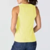 Kadınlar İçin Tencel Hafif Nefes Alabilir Nervürlü Tank Top