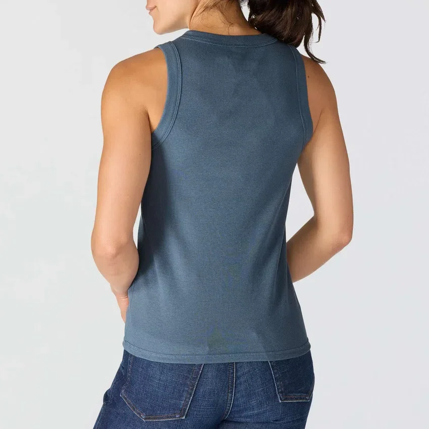 Kadınlar İçin Tencel Hafif Nefes Alabilir Nervürlü Tank Top
