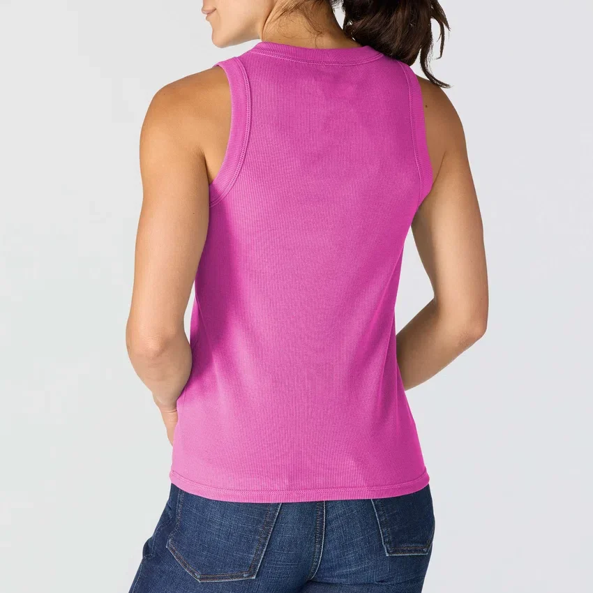 Kadınlar İçin Tencel Hafif Nefes Alabilir Nervürlü Tank Top