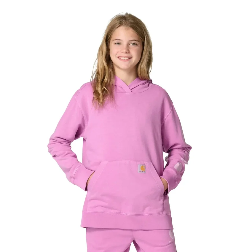 Kız Çocuk Uzun Kolluklu Yeniden Tasarlanmış Giysi Boyalı Sweatshirt (Çocuk/Genç)
