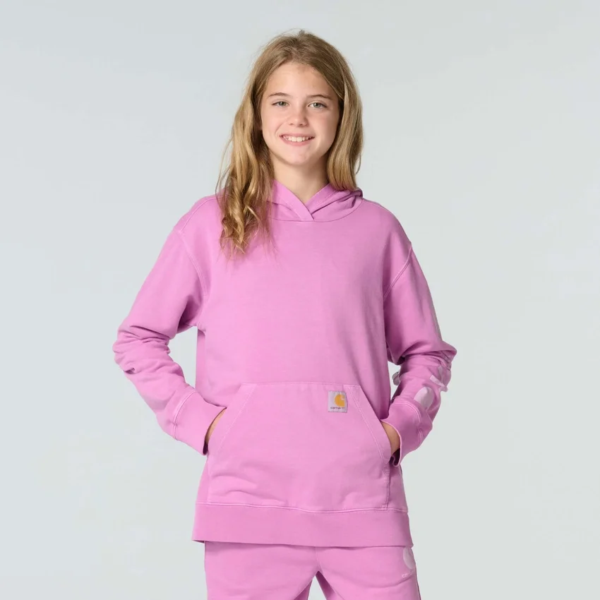 Kız Çocuk Uzun Kolluklu Yeniden Tasarlanmış Giysi Boyalı Sweatshirt (Çocuk/Genç)