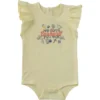 Kız Çocukları İçin Kısa Fırfırlı Kolluklu Sebze Desenli Bodysuit (Bebek)