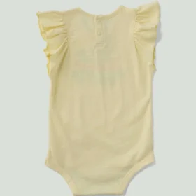 Kız Çocukları İçin Kısa Fırfırlı Kolluklu Sebze Desenli Bodysuit (Bebek)
